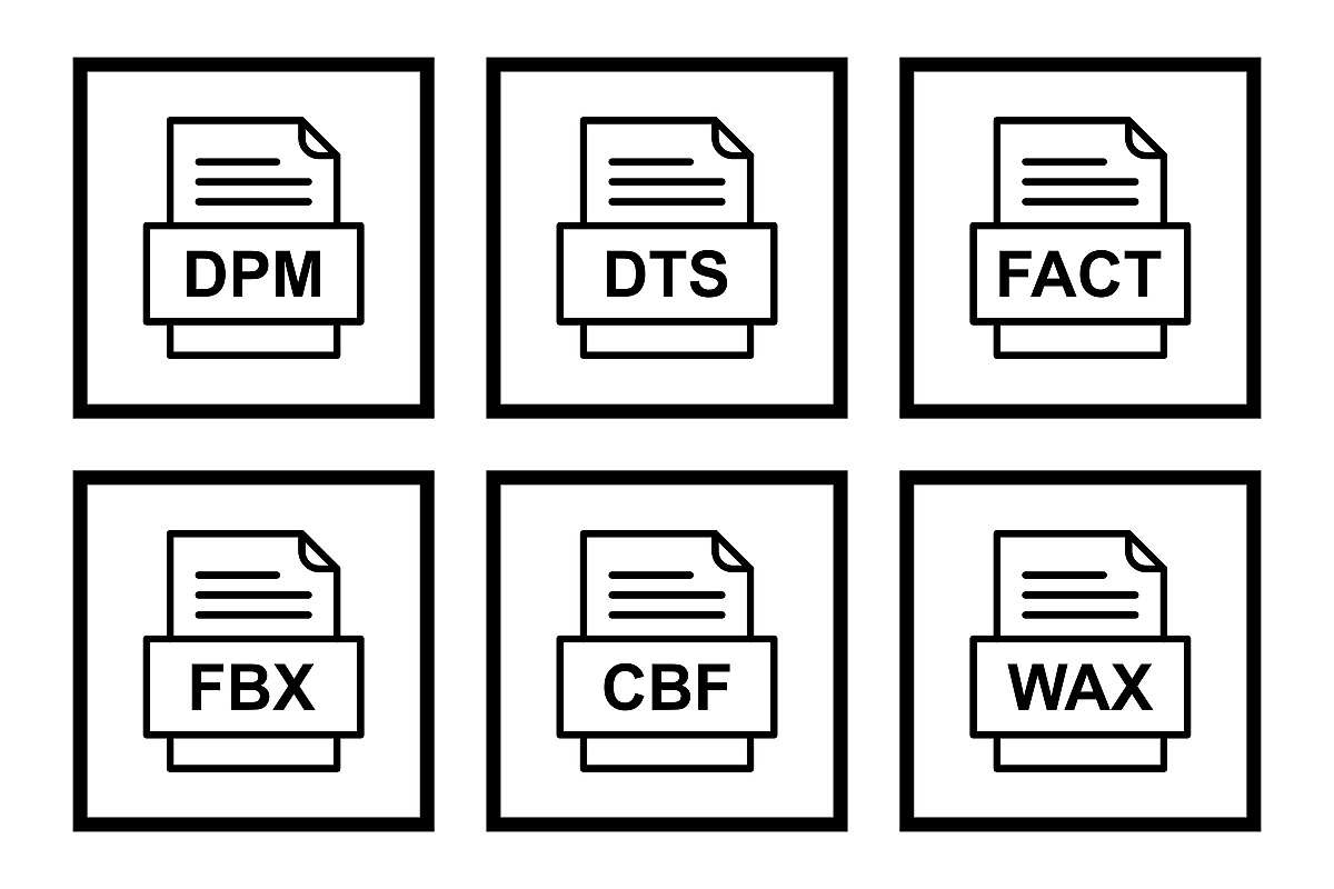 Set Of File Formats Icons example image 1
