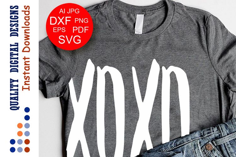 Xoxo svg design Valentine shirt svgs example image 1