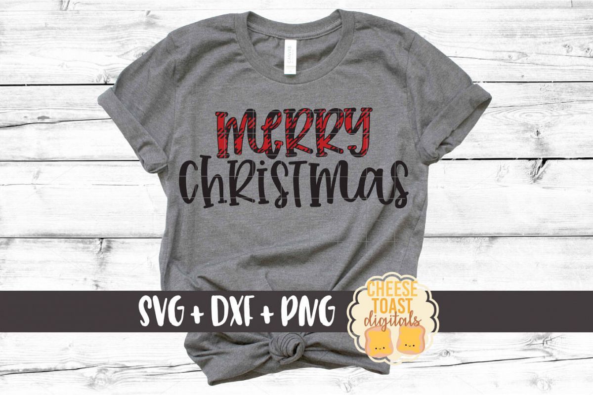 Merry Christmas - Holiday SVG PNG DXF Cut Files example image 1