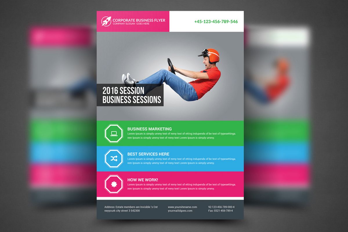 Global Business Agency Psd Flyer example image 1