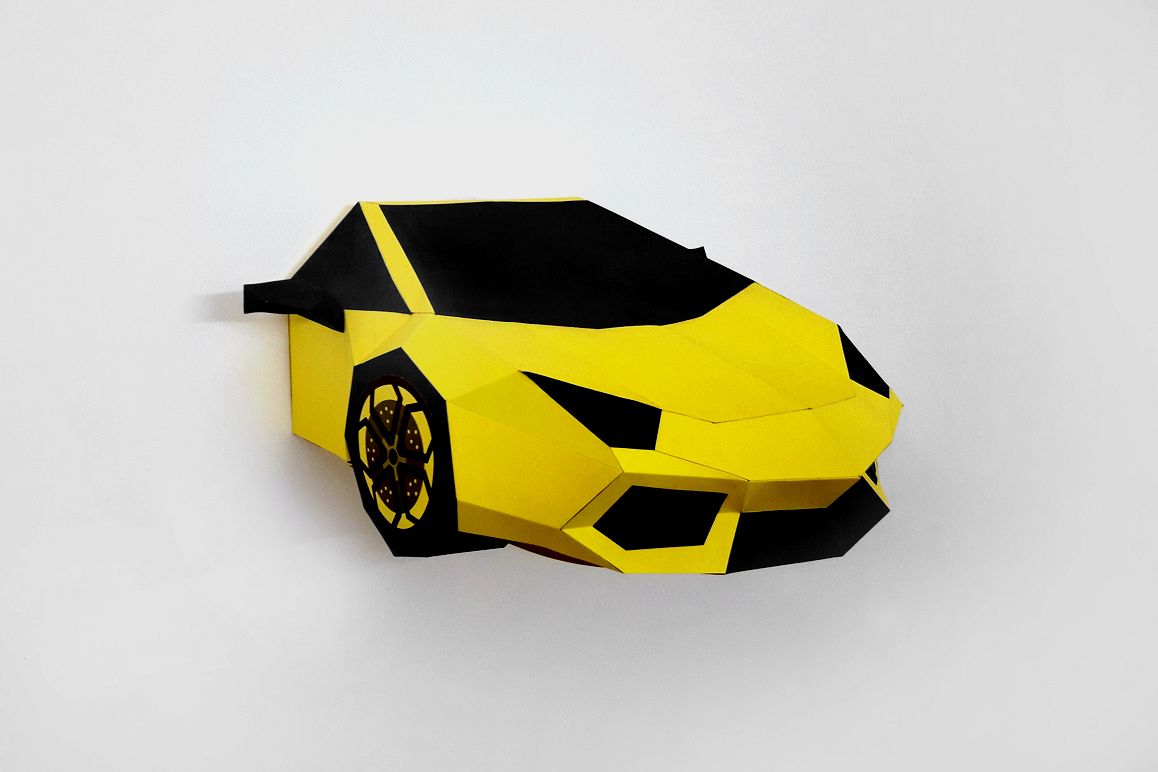 DIY Car Front - 3d papercraft example image 1