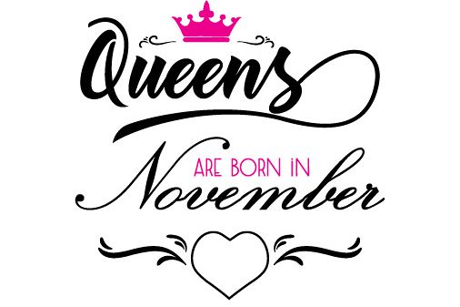 Download Queens are born in November Svg,Dxf,Png,Jpg,Eps vector file