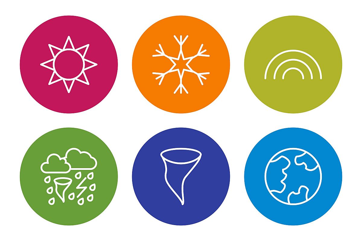 Set Of Weather And Season Icons example image 1