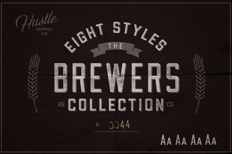 The Brewers Font Collection 8 Fonts example image 1