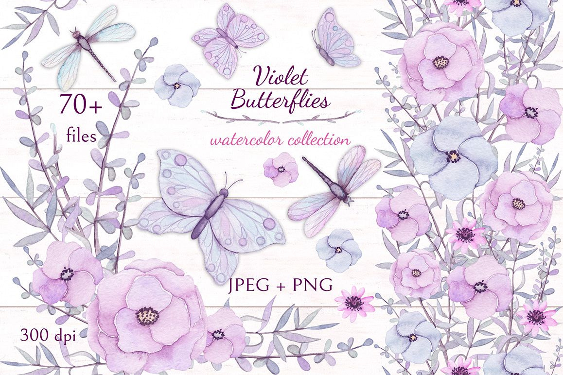 Violet Butterflies example image 1