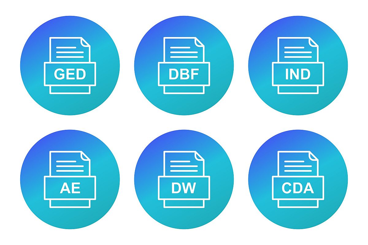 Set Of File Formats Icons example image 1
