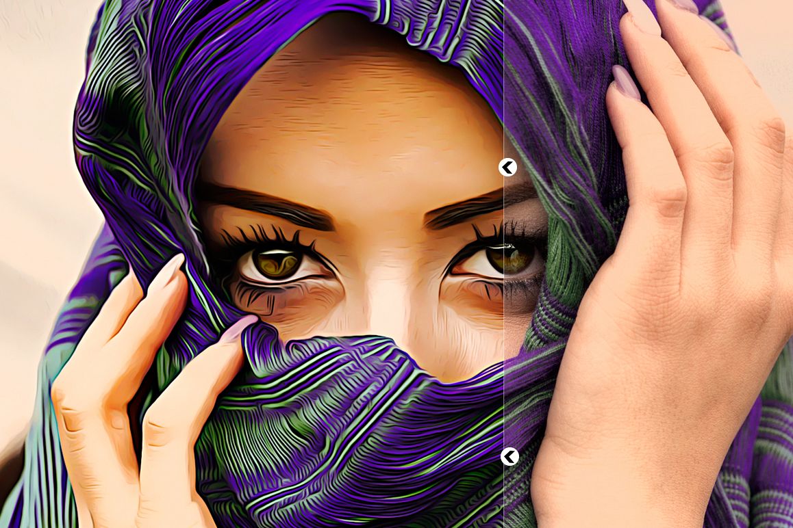 Oil Painting Photo Art Action v.2 example image 1