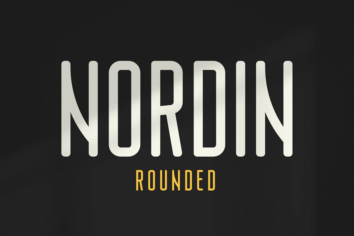 Nordin Rounded - Condensed Sans example image 1