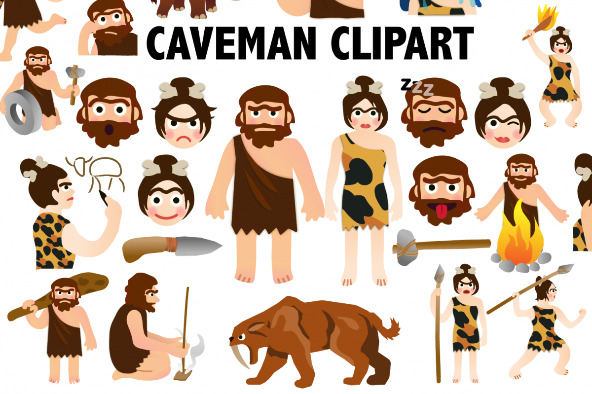 Caveman Clipart example image 1