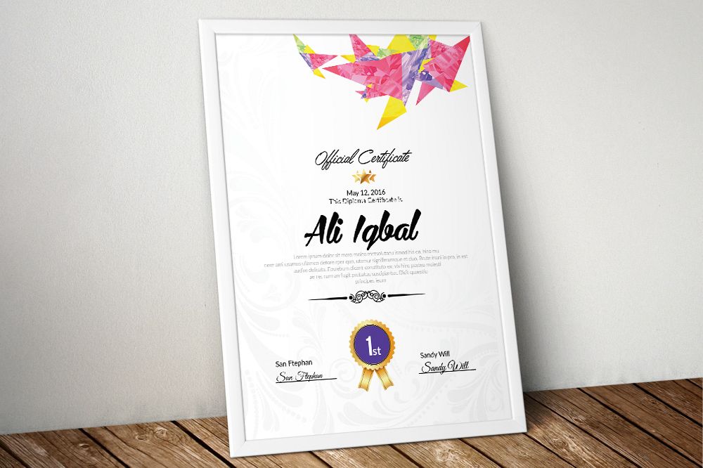 Company Certificate Template example image 1