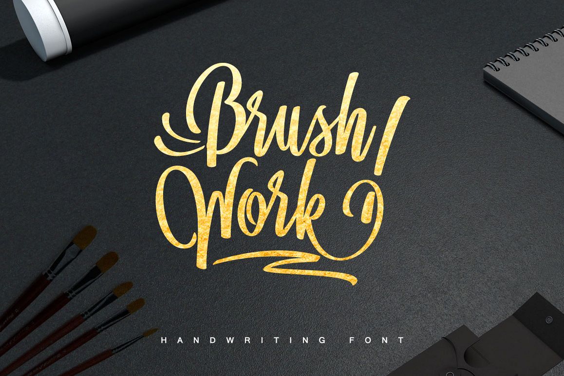 BrushWork TypeFace example image 1
