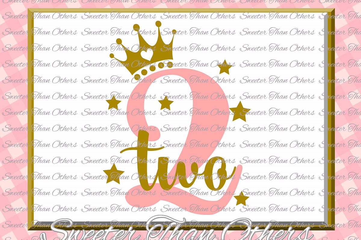 Second Birthday SVG, Two Birthday cut file example image 1