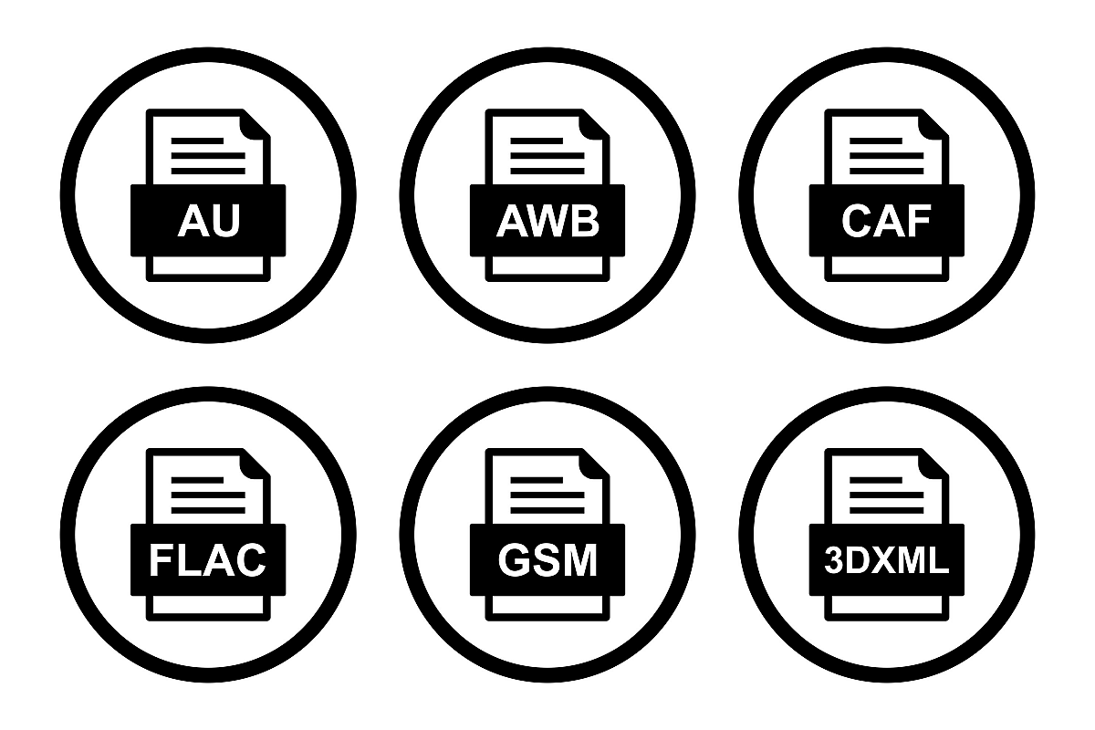 Set Of File Formats Icons example image 1