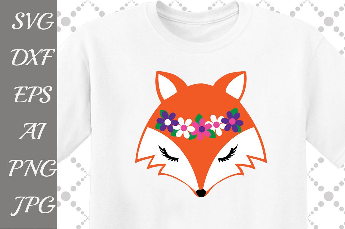 Fox Face Svg example image 1