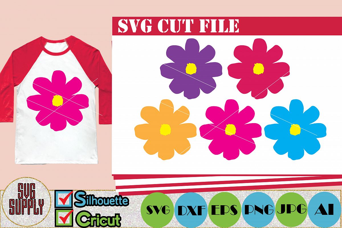 Flowers SVG Cut File example image 1