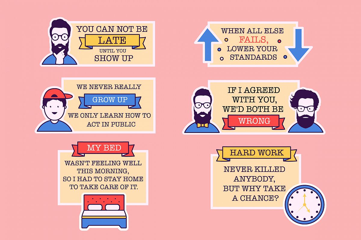 Funny Quotes Badges example image 1