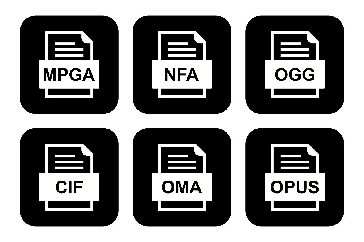 Set Of File Formats Icons example image 1