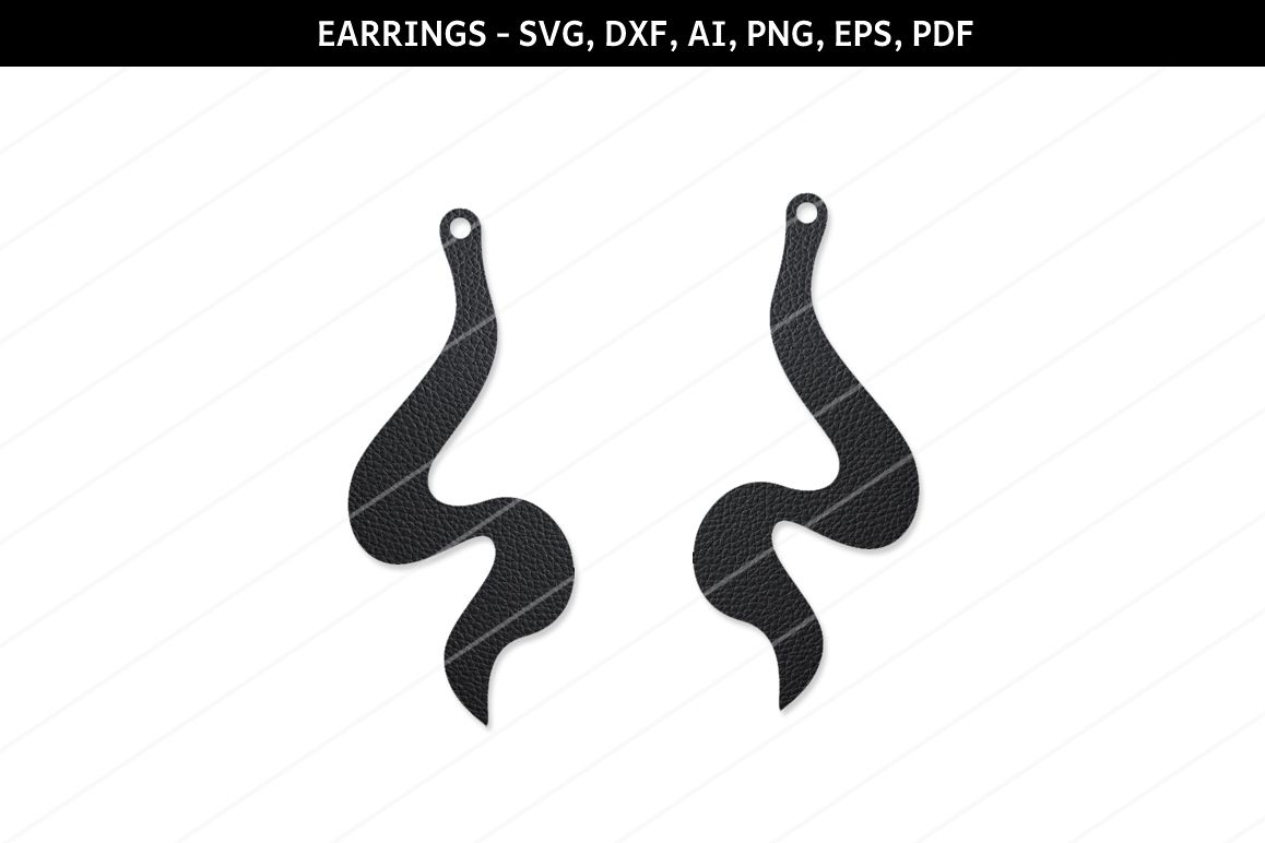 Asymmetric earring svg,Abstract earrings,Cricut files,cameo example image 1