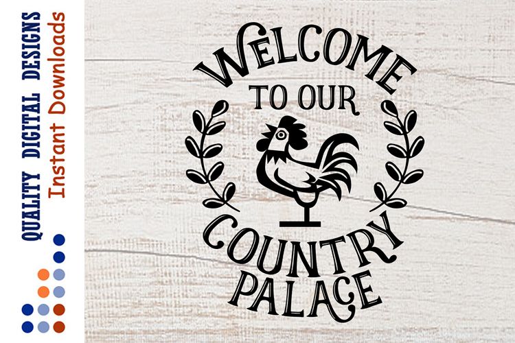 Welcome To Our Country Palace sign clipart example image 1