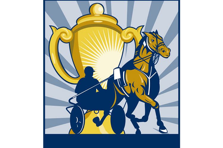 Harness horse race racing championship cup example image 1