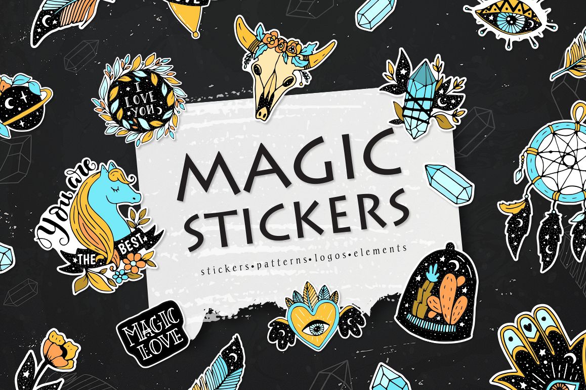 Magic stickers collection example image 1