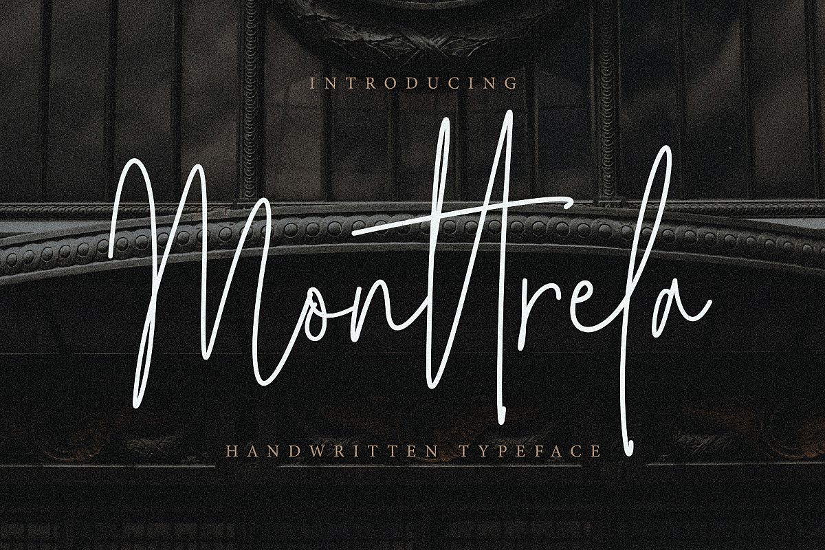 Monttrela Handwritten Font example image 1