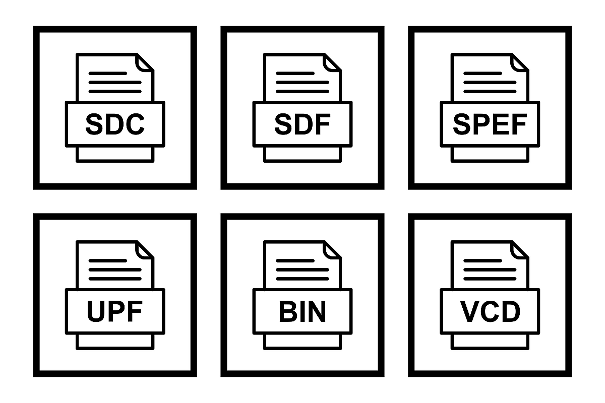 Set Of File Formats Icons example image 1