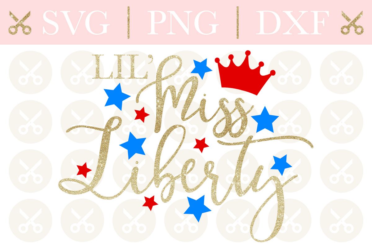 4th Of July Svg Little Miss Liberty Svg Patriotic Svg example image 1