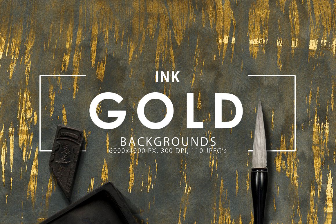 Gold Ink Backgrounds example image 1