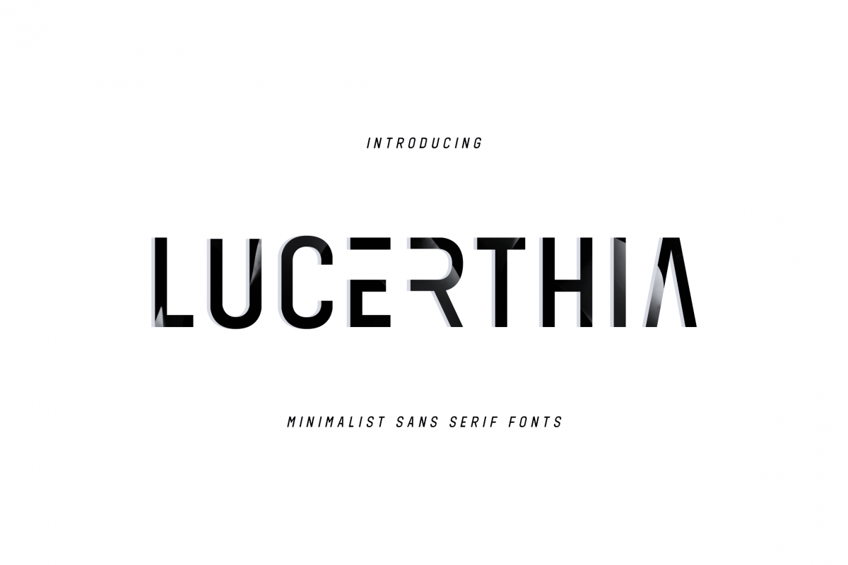 LUCRETHIA - Minimal Sans Serif Font example image 1