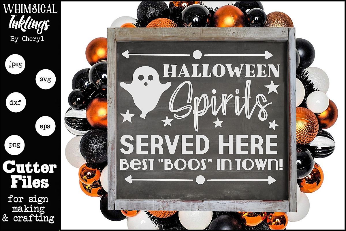 Halloween Spirits SVG example image 1