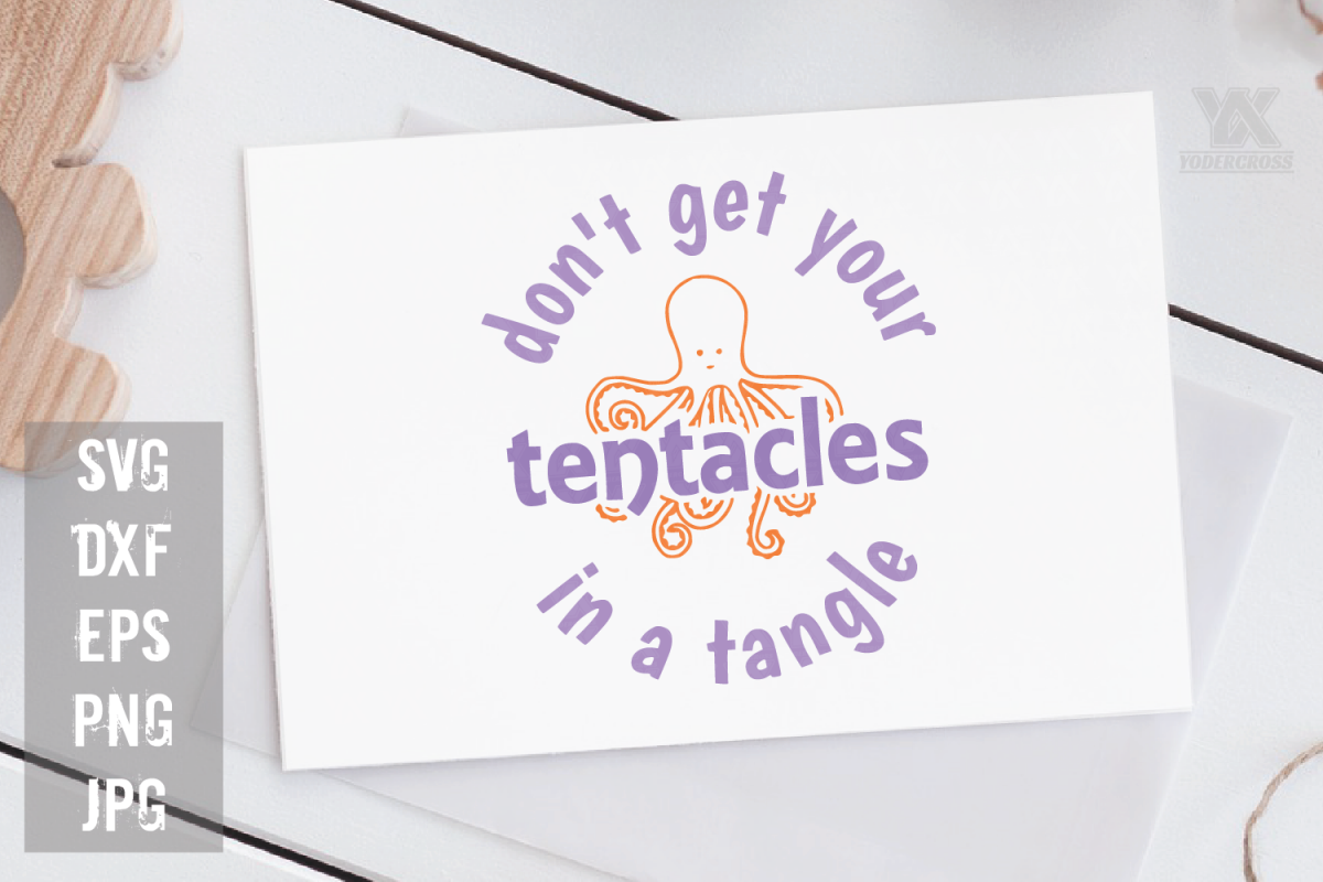 Don't Get Your Tentacles in a Tangle SVG example image 1