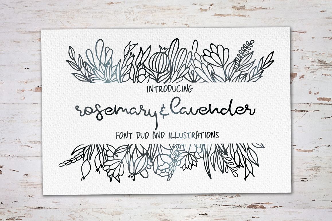 Rosemary & Lavender.Font duo+logos example image 1