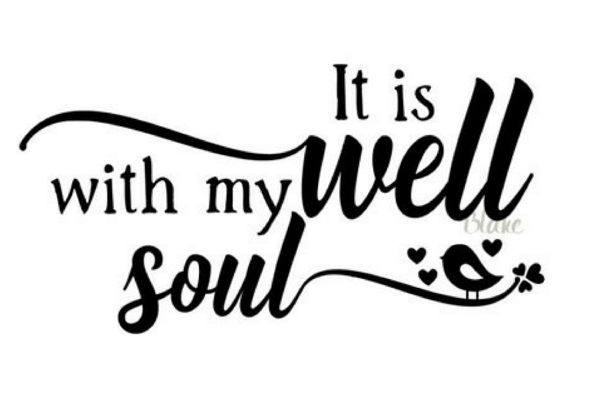Download It is well with my soul svg CUT file for silhouette cameo cricut Christian Hymn faith t-shirt ...