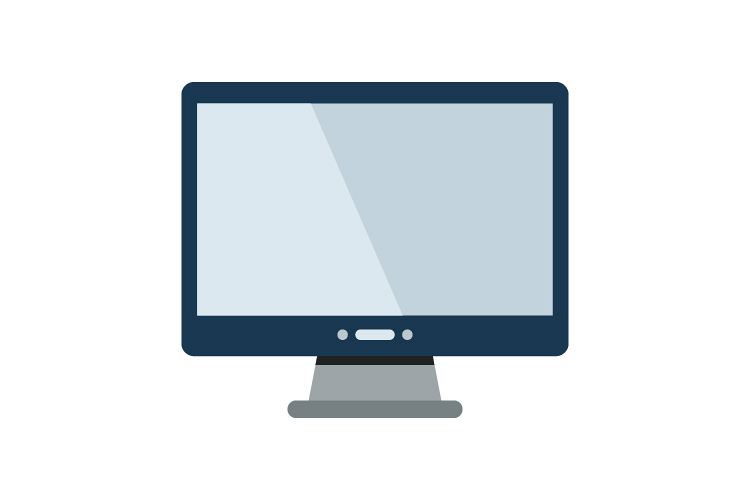 Computer monitor icon example image 1