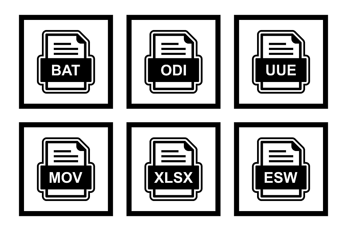 Set Of File Formats Icons example image 1