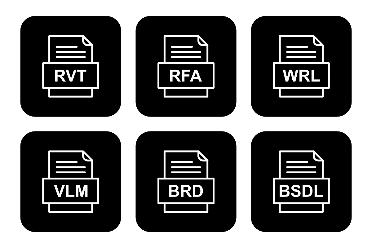 Set Of File Formats Icons example image 1