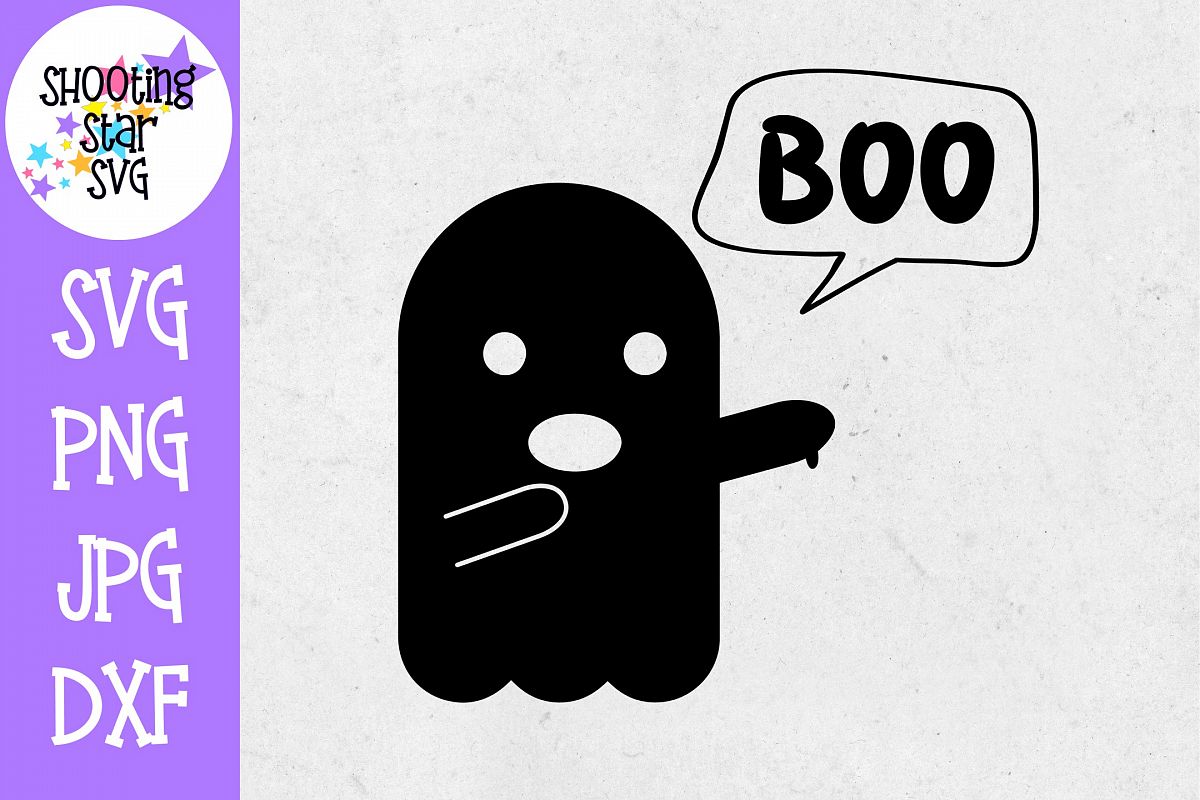 Boo Funny Ghost SVG - Halloween SVG - Funny SVG example image 1
