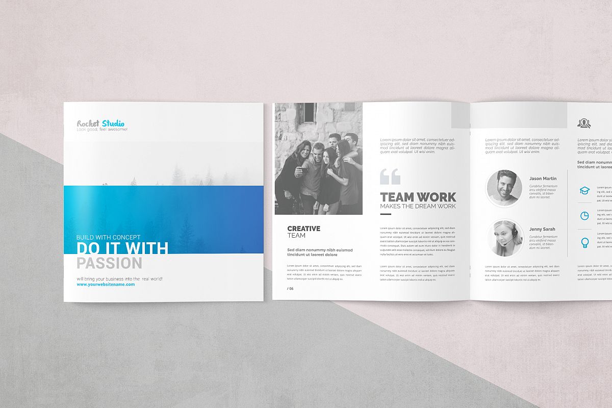 Multipurpose Square Brochure example image 1