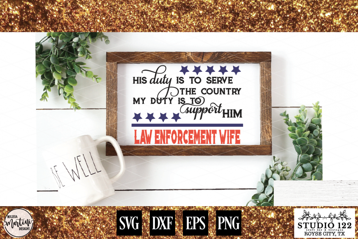 Law Enforcement Wife Police Officer example image 1