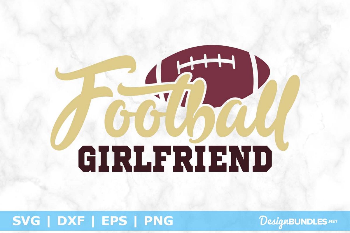 Football Girlfriend SVG File