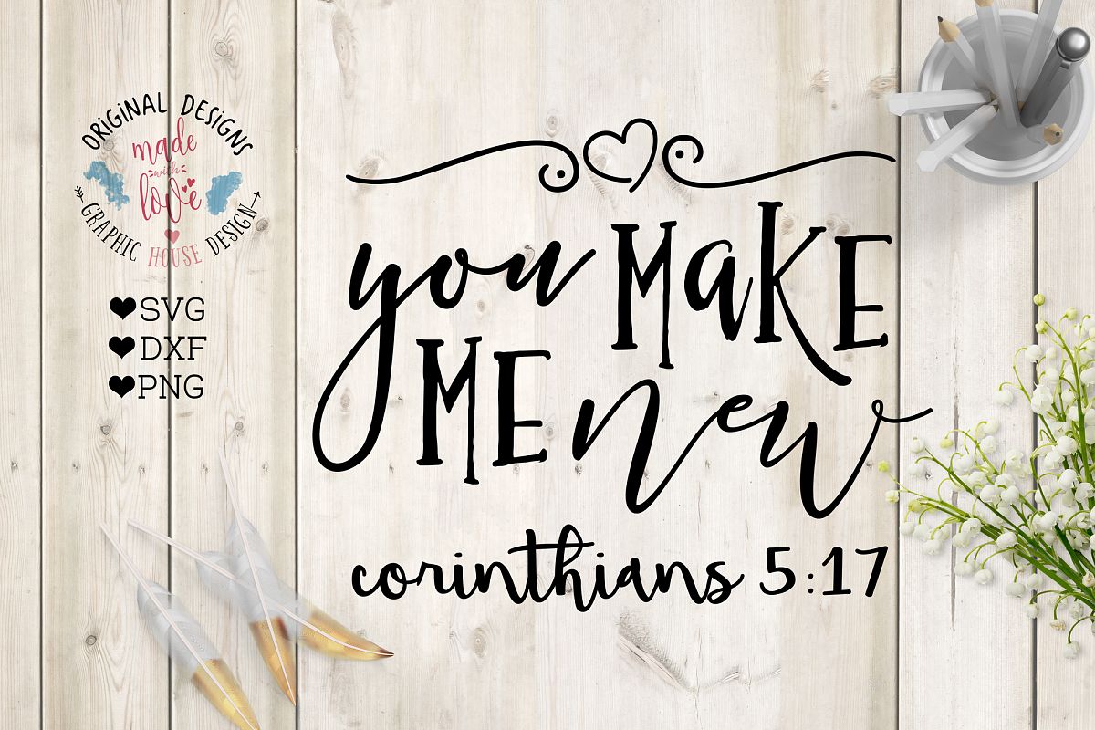 You Make Me New Cutting File (SVG, DXF, PNG) example image 1