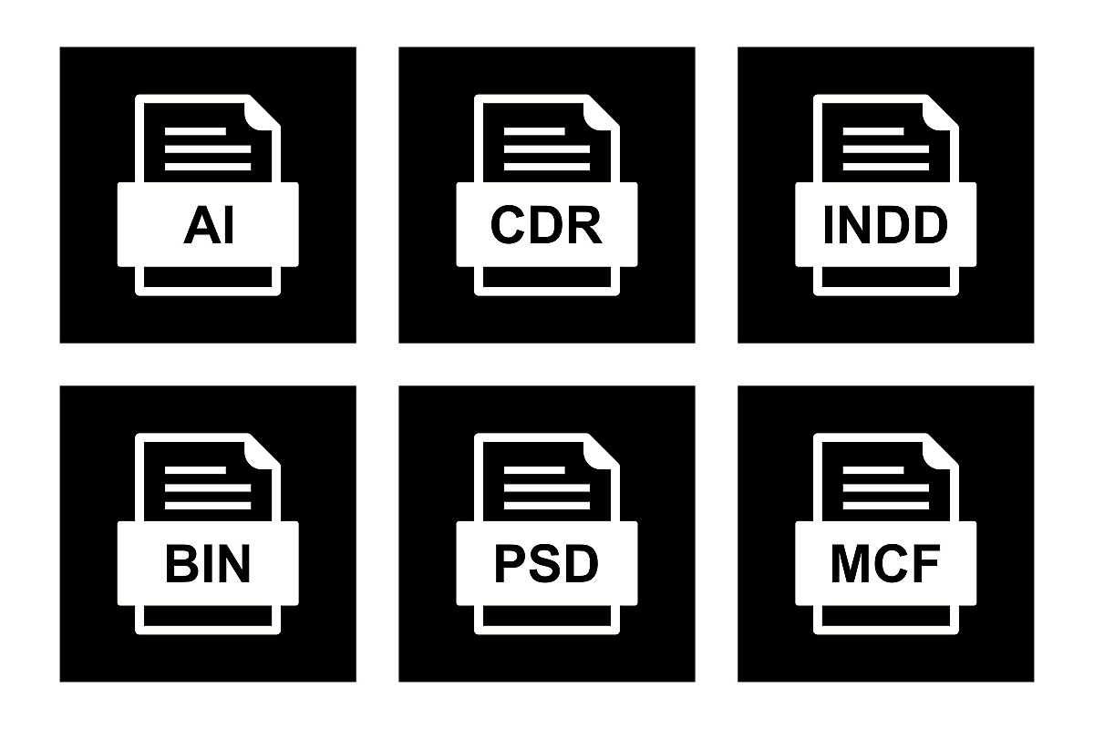 Set Of File Formats Icons example image 1