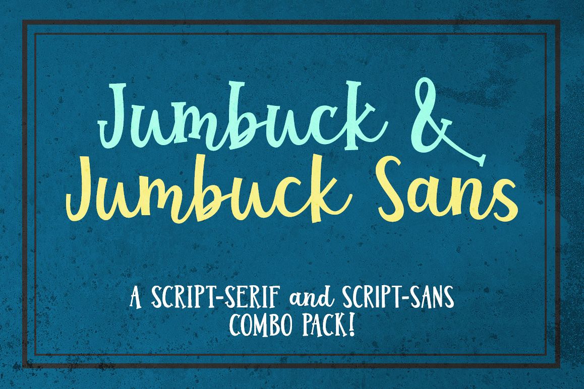 Jumbuck & Jumbuck Sans - a fun font duo! example image 1