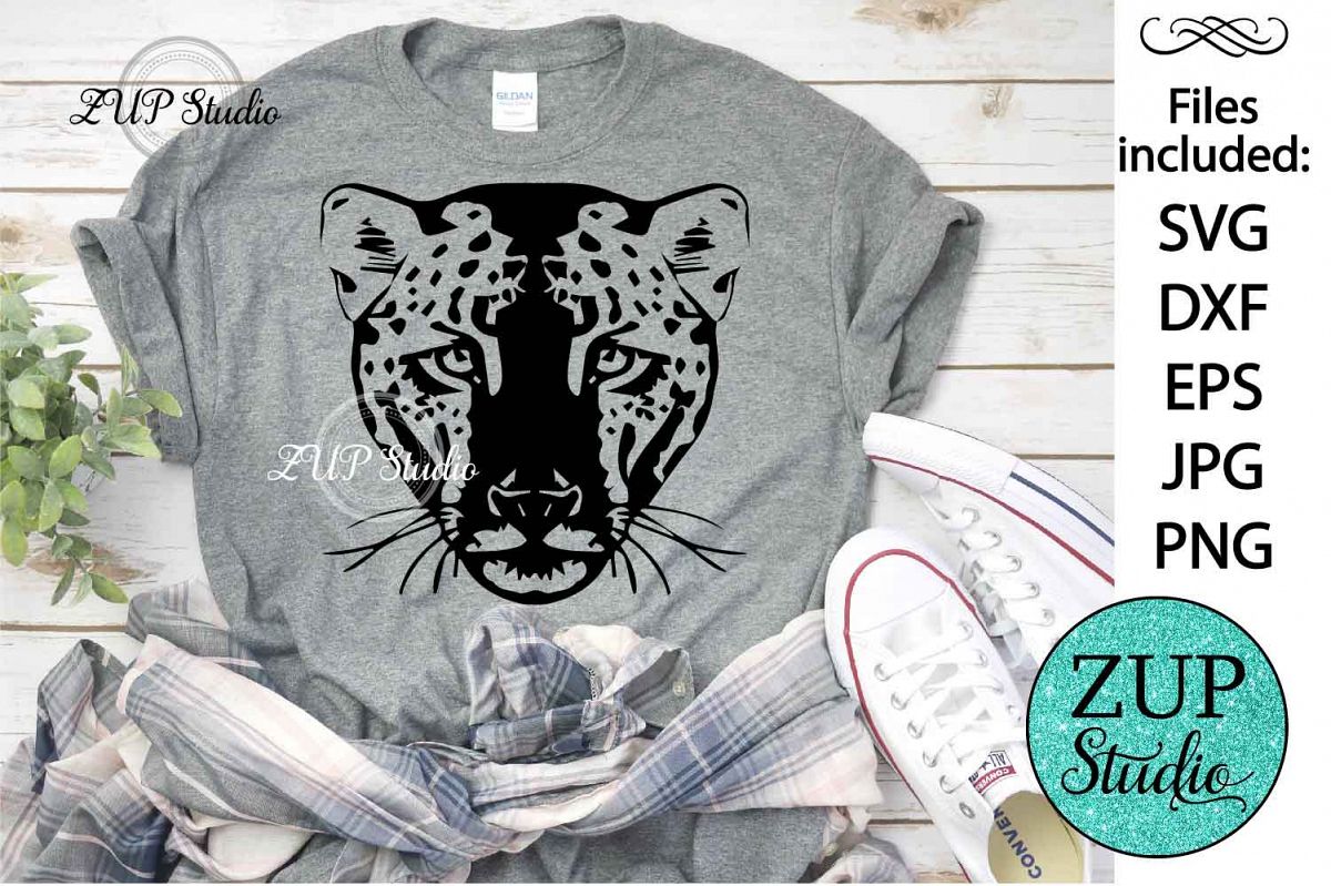 Leopard Face svg design 469 example image 1