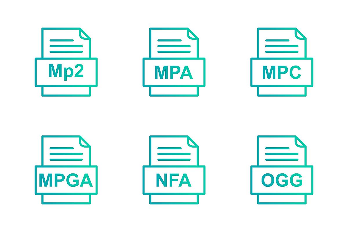 Set Of File Formats Icons example image 1