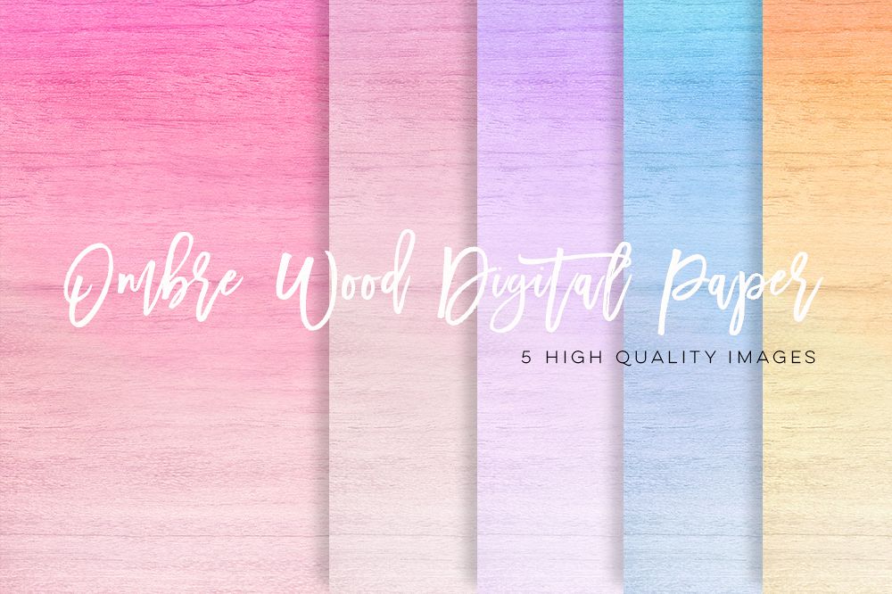 ombre texture paper pack, rainbow ombre paper, Pastel Ombre digital paper, Pink Gradient digital paper, Blue paper, yellow ombre paper lilac example image 1