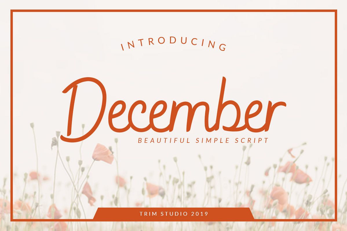 December - Sophisticated Monogram Font example image 1
