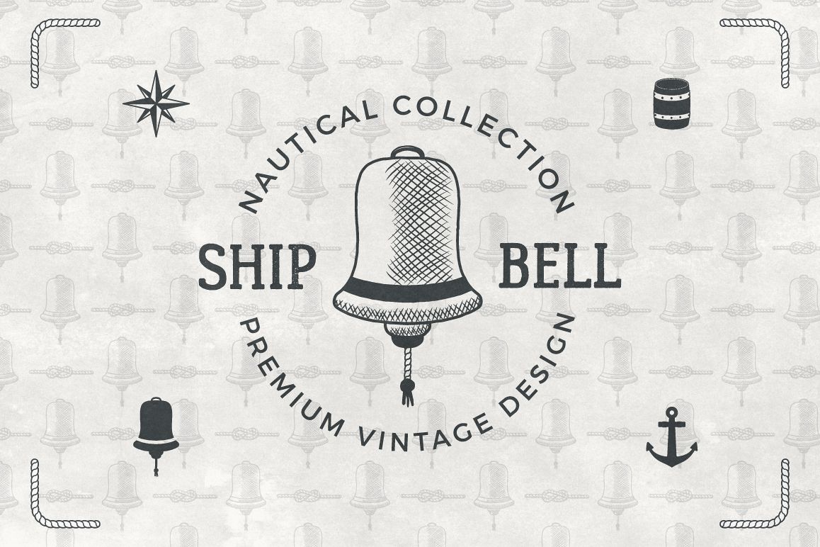 Vintage Nautical Logo Collection example image 1