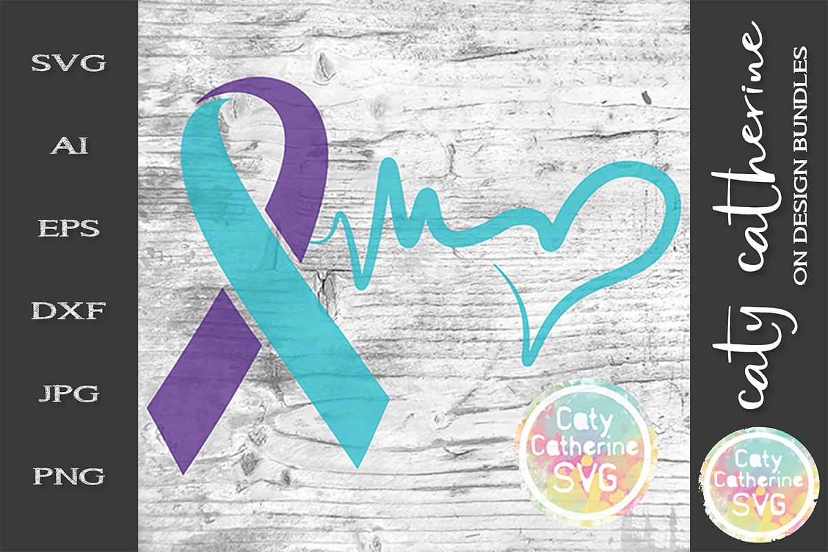 Download Suicide Awareness SVG Ribbon Cut File (244548) | SVGs ...